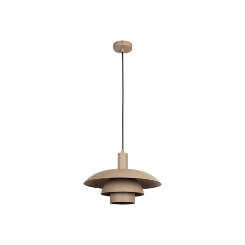 Lucide BRUNO - Pendant light - Ø 38 cm - 1xE27 - Taupe | Essential - turned off